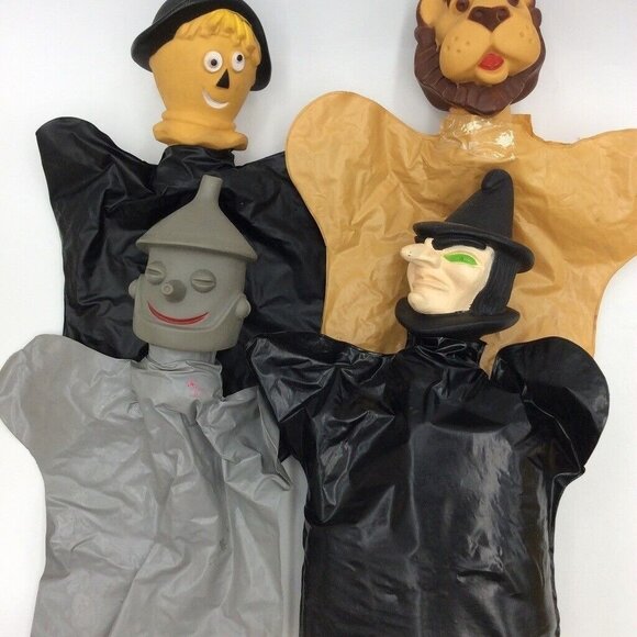 Vintage Wizard of Oz Warner Brothers Seven Arts Rubber Puppets Plastic Lot 4 - Picture 2 of 12